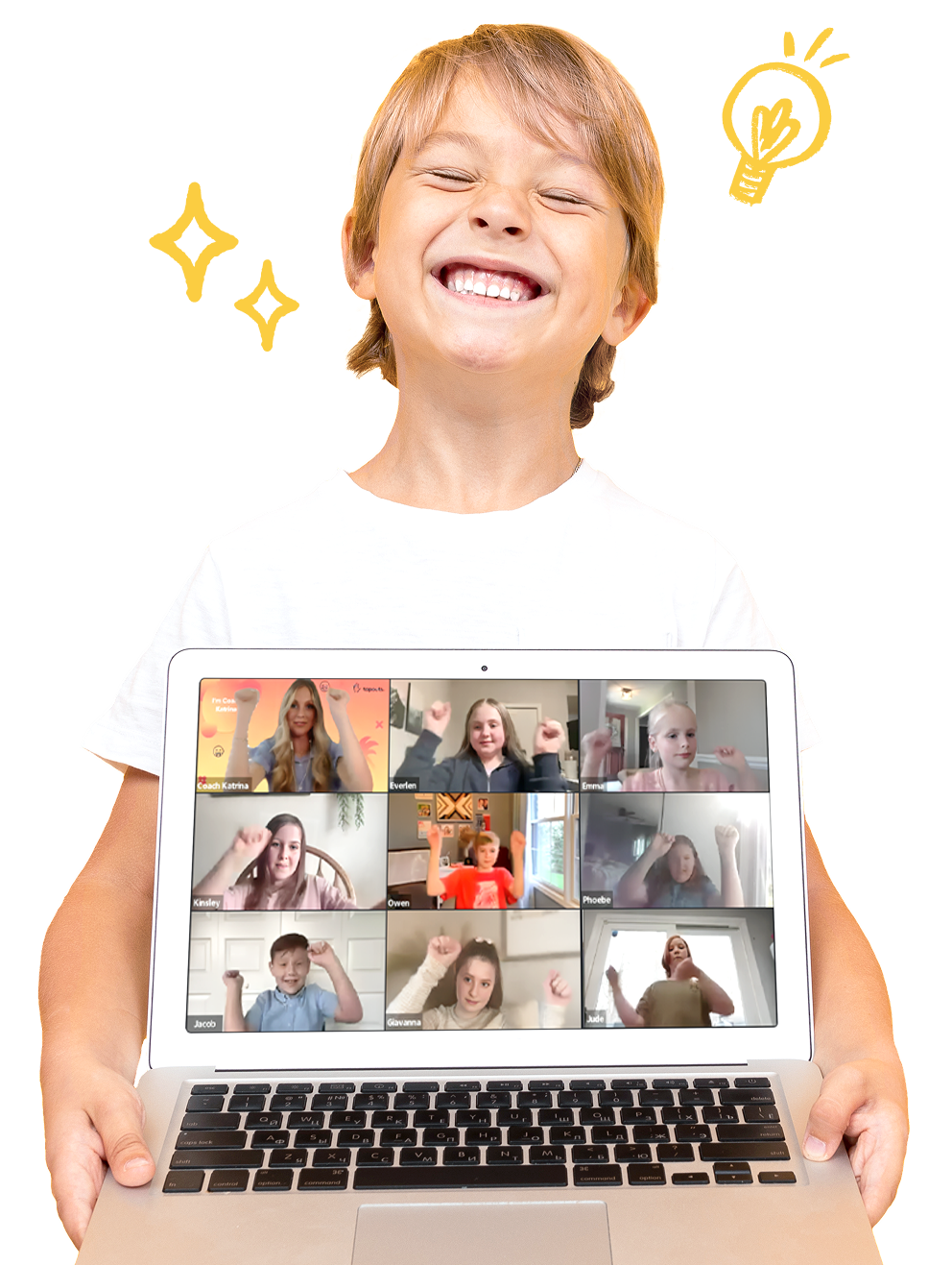 A child on a live tapouts session